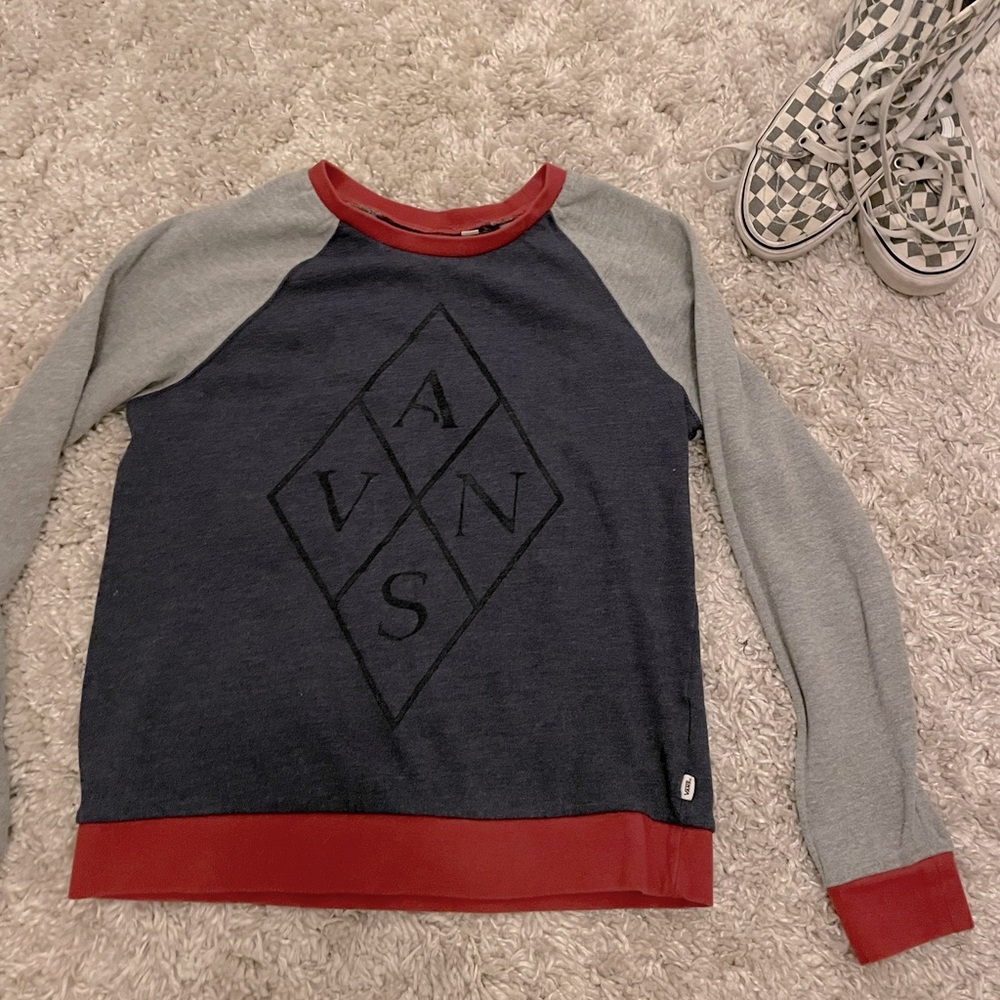 Vans fitted crew neck sweatshirt